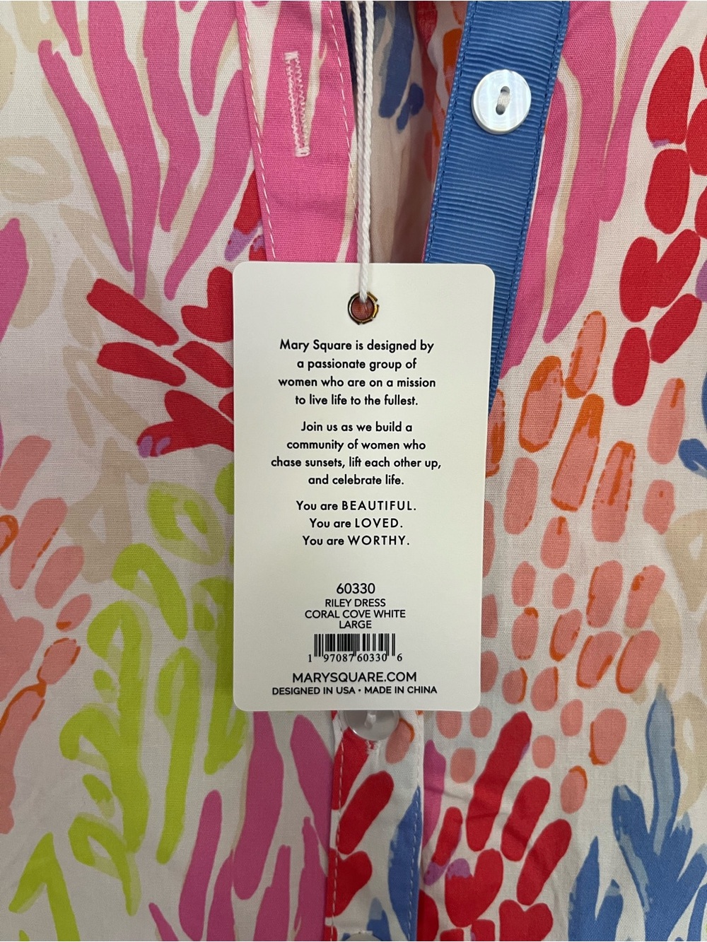 Mary Square Riley Dress Large Coral Cove White Tiered Maxi Dress NWT Cottagecore - Picture 8 of 12